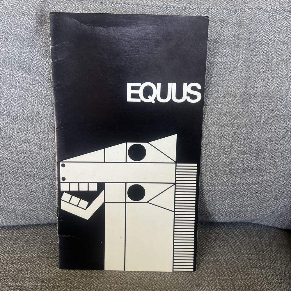 EQUUS Anthony PERKINS / THOMAS HULCE 1974 SOUVENIR BROADWAY THEATRE PROGRAM